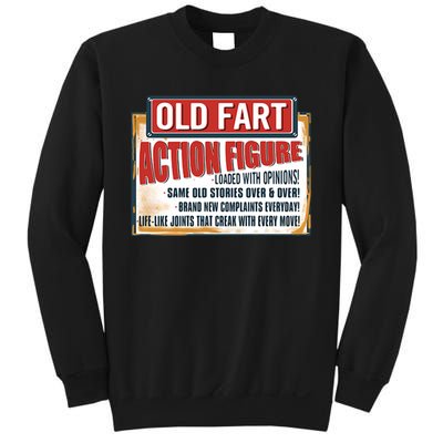 Old Fart Action Figure Loaded With Opinions Sweatshirt