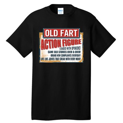 Old Fart Action Figure Loaded With Opinions Tall T-Shirt