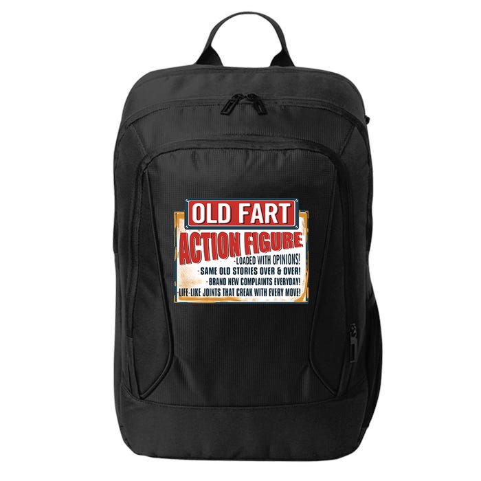 Old Fart Action Figure Loaded With Opinions City Backpack