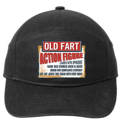 Old Fart Action Figure Loaded With Opinions 7-Panel Snapback Hat