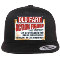 Old Fart Action Figure Loaded With Opinions Flat Bill Trucker Hat