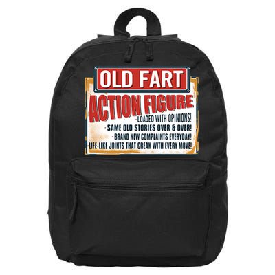 Old Fart Action Figure Loaded With Opinions 16 in Basic Backpack