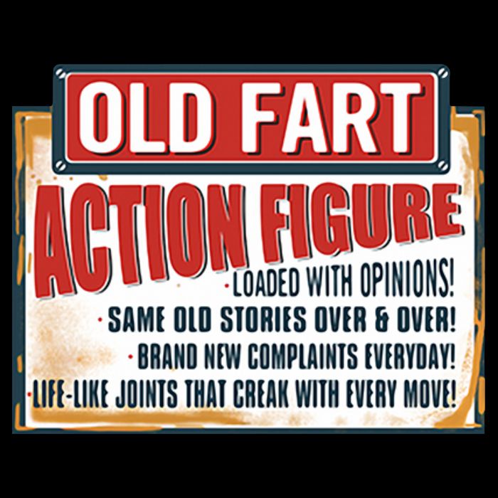 Old Fart Action Figure Loaded With Opinions 16 in Basic Backpack