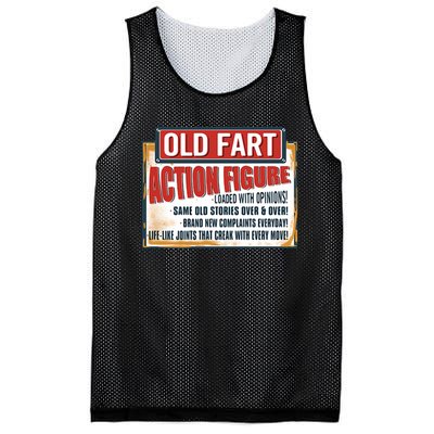 Old Fart Action Figure Loaded With Opinions Mesh Reversible Basketball Jersey Tank