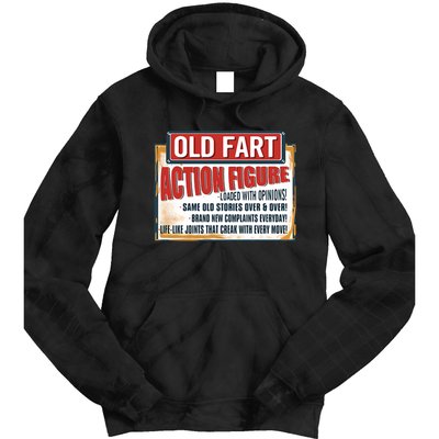 Old Fart Action Figure Loaded With Opinions Tie Dye Hoodie