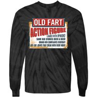 Old Fart Action Figure Loaded With Opinions Tie-Dye Long Sleeve Shirt