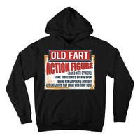 Old Fart Action Figure Loaded With Opinions Tall Hoodie