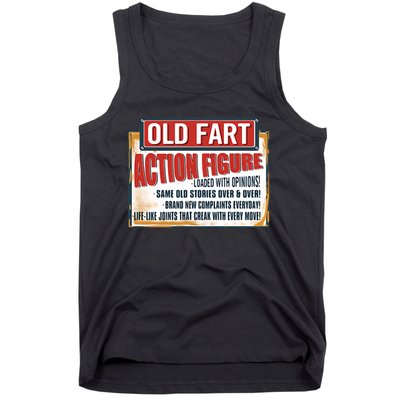 Old Fart Action Figure Loaded With Opinions Tank Top