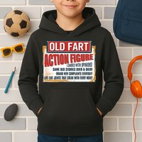 Old Fart Action Figure Loaded With Opinions Kids Hoodie