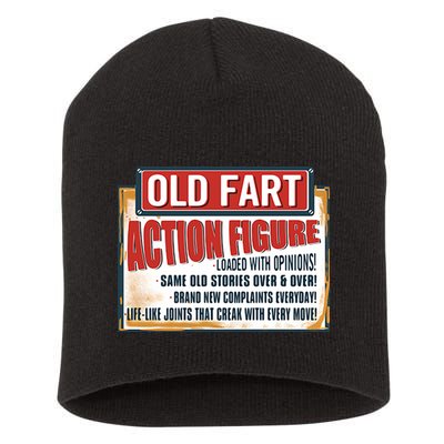 Old Fart Action Figure Loaded With Opinions Short Acrylic Beanie
