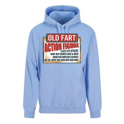 Old Fart Action Figure Loaded With Opinions Unisex Surf Hoodie