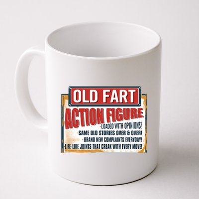 Old Fart Action Figure Loaded With Opinions Coffee Mug