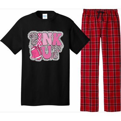 Out Football Breast Cancer Awareness Pajama Set