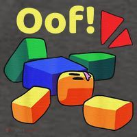 OOF! Funny Blox Noob Gamer Gifts For Gamers Vector Backpack