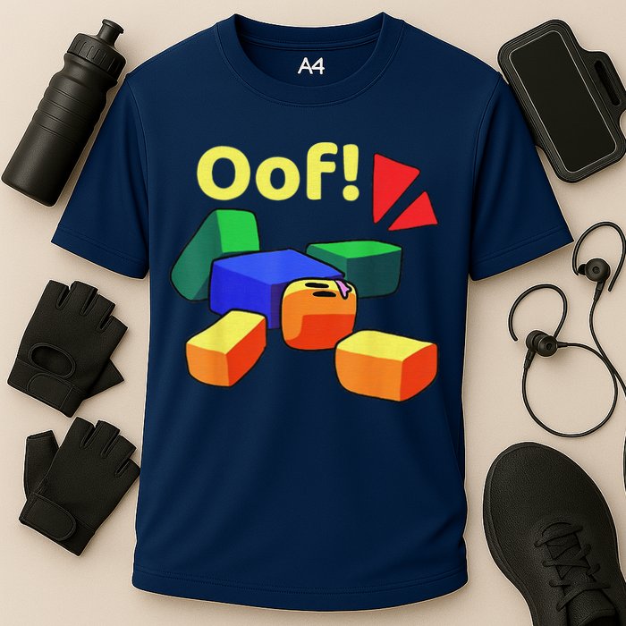 OOF! Funny Blox Noob Gamer Gifts For Gamers Cooling Performance Crew T-Shirt