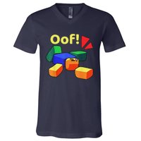 OOF! Funny Blox Noob Gamer Gifts For Gamers V-Neck T-Shirt