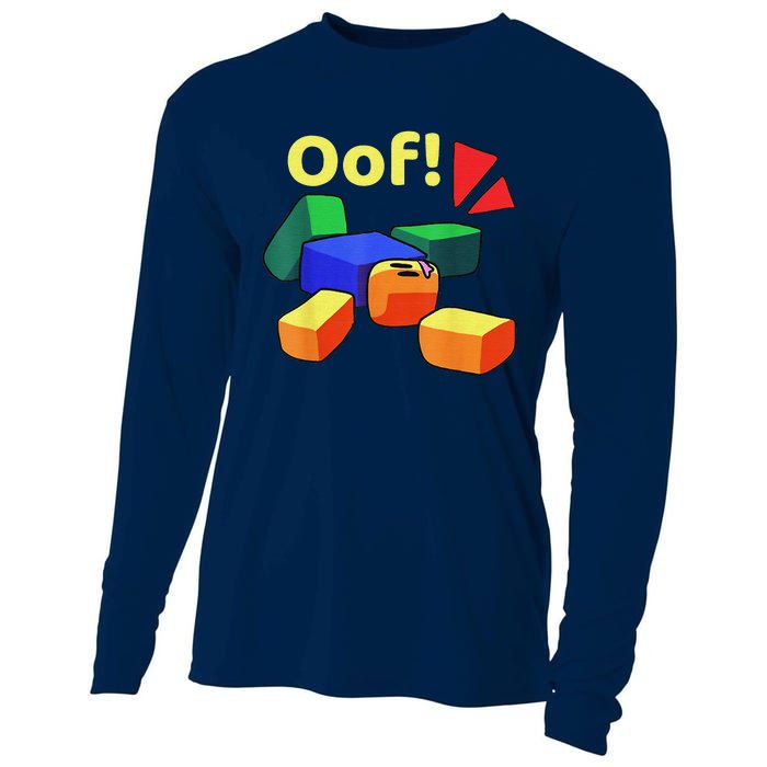 OOF! Funny Blox Noob Gamer Gifts For Gamers Cooling Performance Long Sleeve Crew