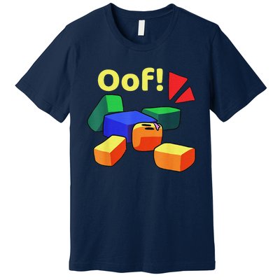 OOF! Funny Blox Noob Gamer Gifts For Gamers Premium T-Shirt