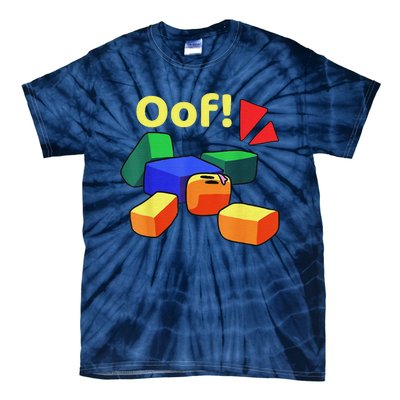 OOF! Funny Blox Noob Gamer Gifts For Gamers Tie-Dye T-Shirt