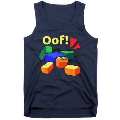 OOF! Funny Blox Noob Gamer Gifts For Gamers Tank Top