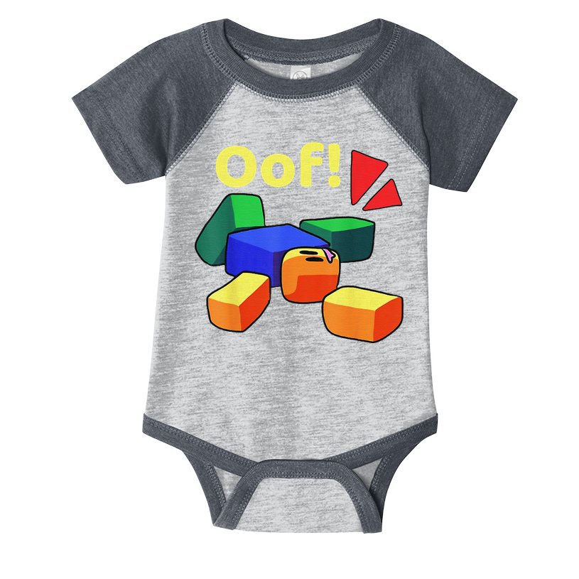 OOF! Funny Blox Noob Gamer Gifts For Gamers Infant Baby Jersey Bodysuit