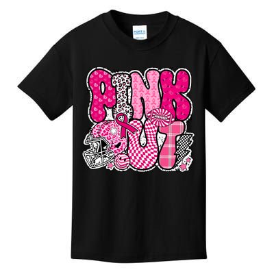 Out Football Breast Cancer Awareness Kids T-Shirt