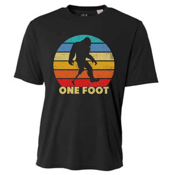 One Foot Bigfoot Prosthetics Amputated Disability Cooling Performance Crew T-Shirt