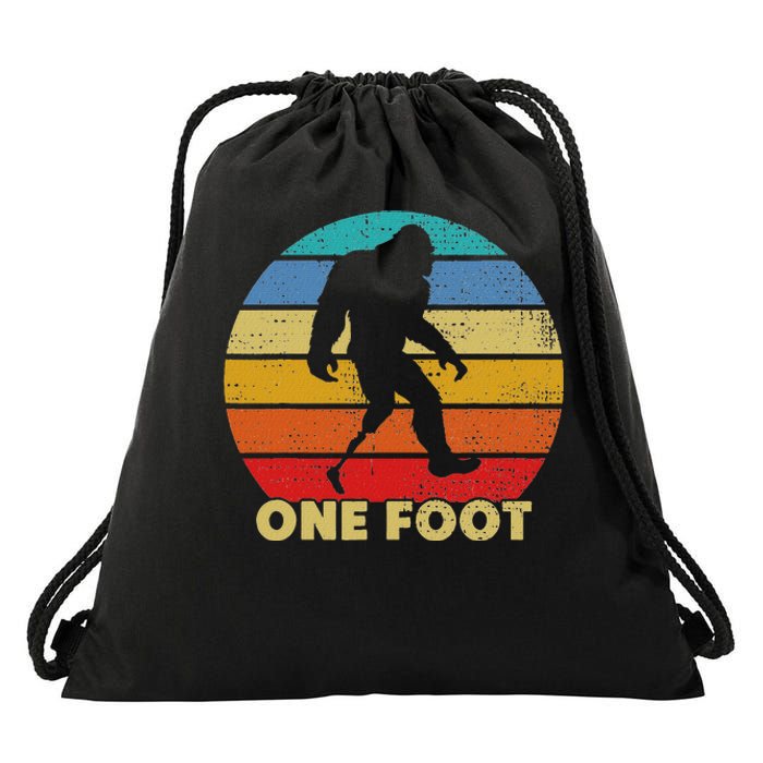 One Foot Bigfoot Prosthetics Amputated Disability Drawstring Bag