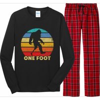 One Foot Bigfoot Prosthetics Amputated Disability Long Sleeve Pajama Set