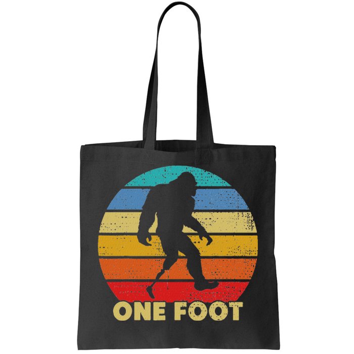 One Foot Bigfoot Prosthetics Amputated Disability Tote Bag