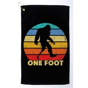 One Foot Bigfoot Prosthetics Amputated Disability Platinum Collection Golf Towel