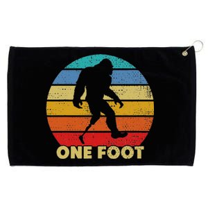 One Foot Bigfoot Prosthetics Amputated Disability Grommeted Golf Towel