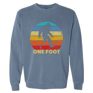 One Foot Bigfoot Prosthetics Amputated Disability Garment-Dyed Sweatshirt