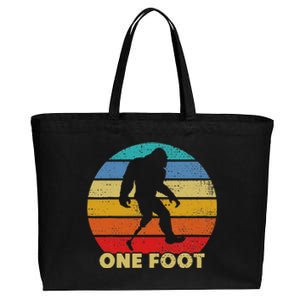 One Foot Bigfoot Prosthetics Amputated Disability Cotton Canvas Jumbo Tote