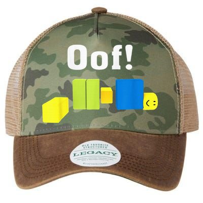 OOF! Funny Blox Noob Gamer Gifts For Gamers Legacy Tie Dye Trucker Hat