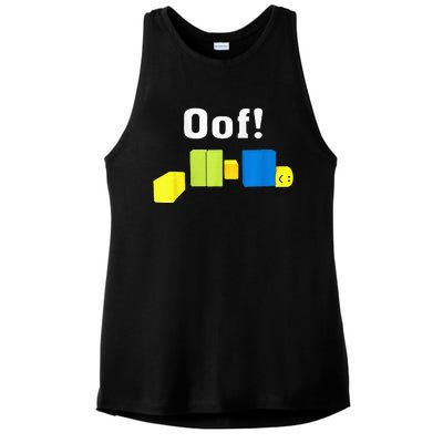 OOF! Funny Blox Noob Gamer Gifts For Gamers Ladies PosiCharge Tri-Blend Wicking Tank