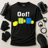 OOF! Funny Blox Noob Gamer Gifts For Gamers Cooling Performance Crew T-Shirt
