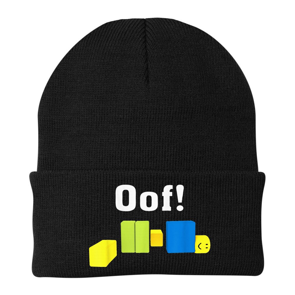 OOF! Funny Blox Noob Gamer Gifts For Gamers Beanie