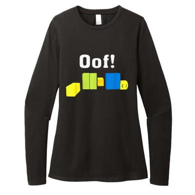 OOF! Funny Blox Noob Gamer Gifts For Gamers Womens CVC Long Sleeve Shirt