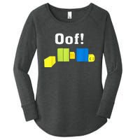 OOF! Funny Blox Noob Gamer Gifts For Gamers Women's Perfect Tri Tunic Long Sleeve Shirt