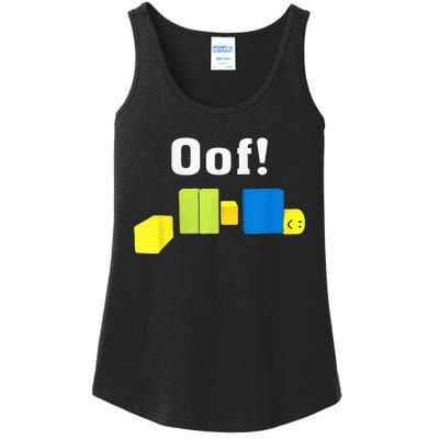 OOF! Funny Blox Noob Gamer Gifts For Gamers Ladies Essential Tank