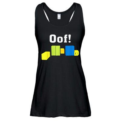 OOF! Funny Blox Noob Gamer Gifts For Gamers Ladies Essential Flowy Tank