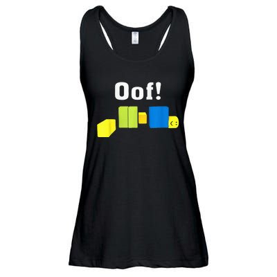 OOF! Funny Blox Noob Gamer Gifts For Gamers Ladies Essential Flowy Tank