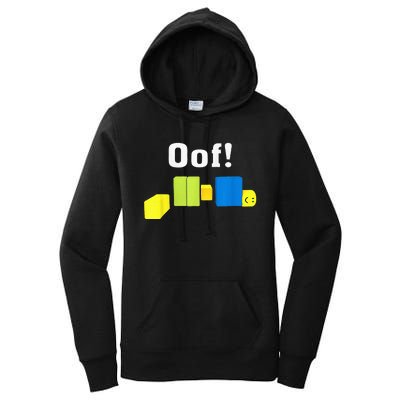 OOF! Funny Blox Noob Gamer Gifts For Gamers Women's Pullover Hoodie