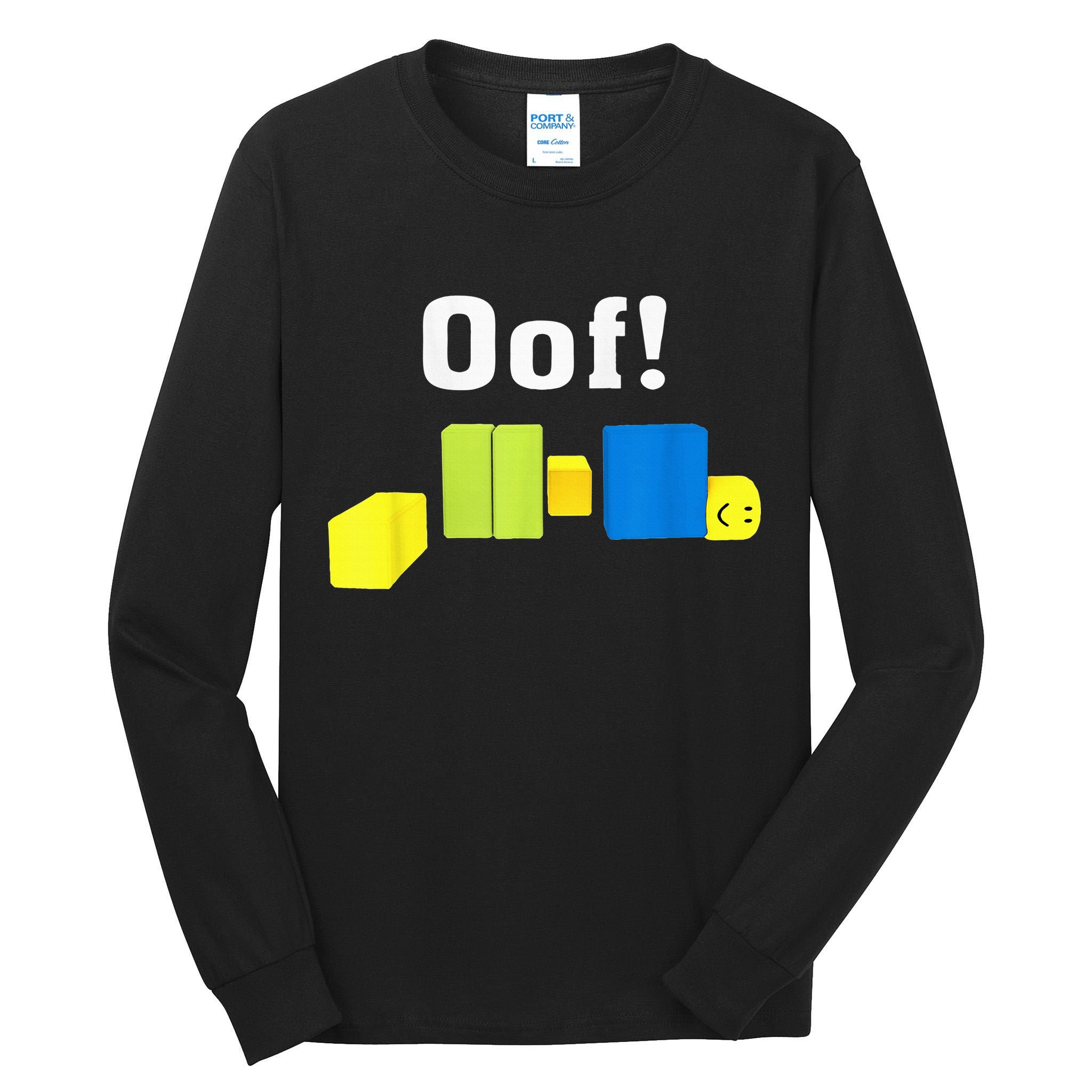 OOF! Funny Blox Noob Gamer Gifts For Gamers Tall Long Sleeve T-Shirt