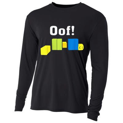 OOF! Funny Blox Noob Gamer Gifts For Gamers Cooling Performance Long Sleeve Crew