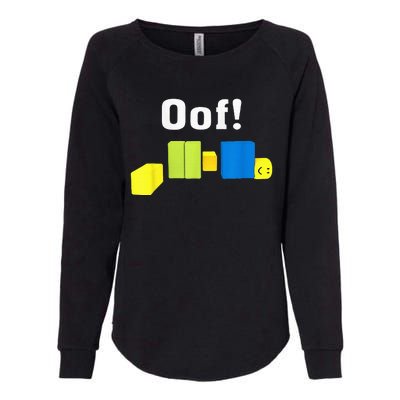 OOF! Funny Blox Noob Gamer Gifts For Gamers Womens California Wash Sweatshirt