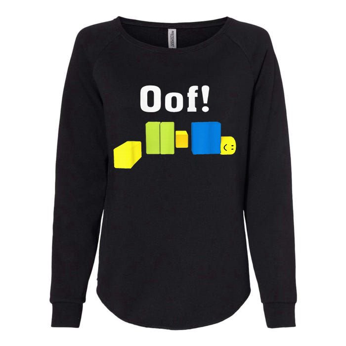 OOF! Funny Blox Noob Gamer Gifts For Gamers Womens California Wash Sweatshirt