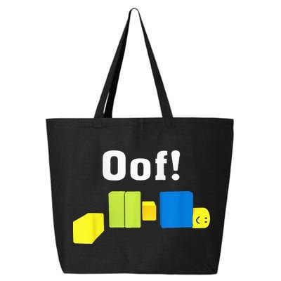 OOF! Funny Blox Noob Gamer Gifts For Gamers 25L Jumbo Tote