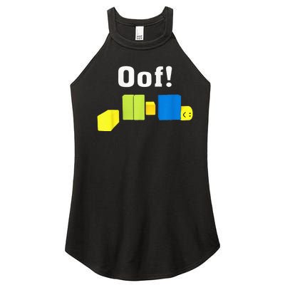 OOF! Funny Blox Noob Gamer Gifts For Gamers Women's Perfect Tri Rocker Tank